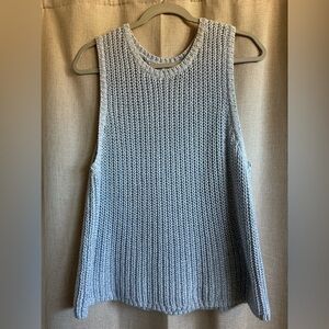 Old Navy Light Blue Knit Sleeveless Top